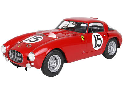 Ferrari 340 MM #15 Paolo Marzotto - Giannino Marzotto 24 Hours of Le Mans (1953) with DISPLAY CASE Limited Edition to 250 pie...