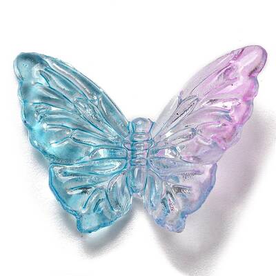 Two Tone Transparent Acrylic Beads