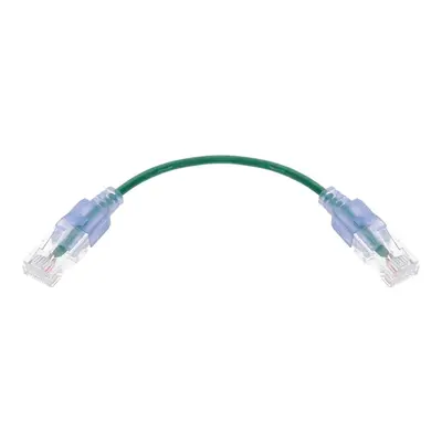 29462 Monoprice Cat6A Ethernet Patch Cable SlimRun Snagless RJ45 550MHz UTP Pure Bare Copper 10G 30AWG 10-Pack 0.5ft Green