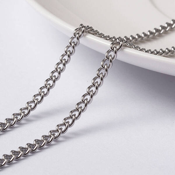 Tarnish Resistant 304 Stainless Steel Twisted Chains Curb Chains