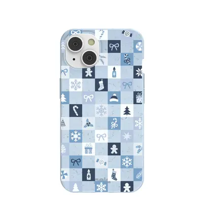 Powder Blue Winter Quilt iPhone 14/16e Case