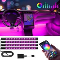 Fathers Day Dad Gifts, Interior Led Lights for Car Accessories for Women Men, Birthday Gifts for Men Him, APP Control with US...