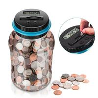 Digital Counting Saving Challenge Coin Bank, Coin Storage Jar without Battery, Money Saving Bottle for Boys Girls Gifts, Mone...