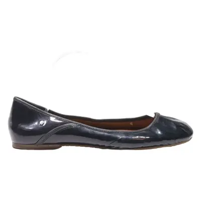 UGG Ballet Shoes Black Faux Leather Womens UK 7.5