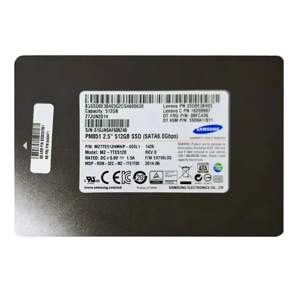 04X4471 Lenovo 512GB Triple-Level Cell SATA 6Gb/s 2.5-Inch Solid State Drive