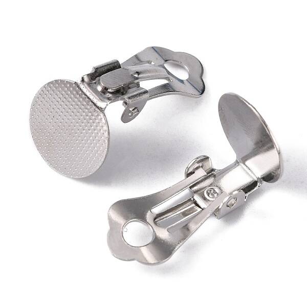 Brass Clip-on Earring Findings
