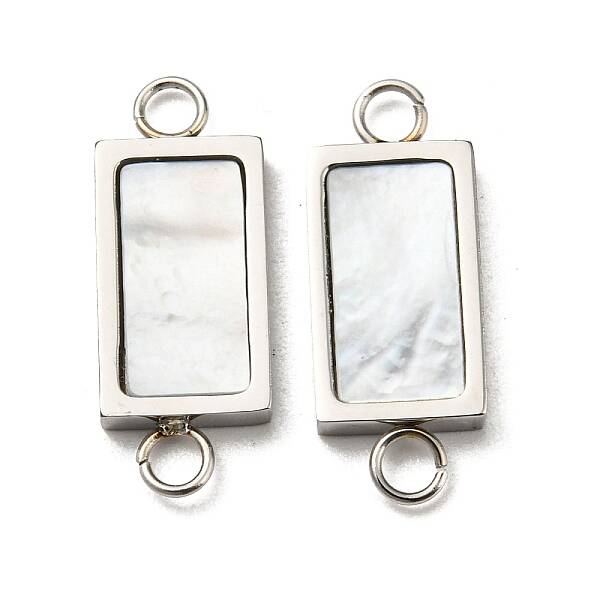 304 Stainless Steel Shell Connector Charms