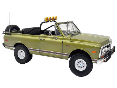 1972 GMC Jimmy Olive Metallic with White Top KC Highlighter Limited Edition to 300 pieces Worldwide 1/18 Diecast Model Car by...