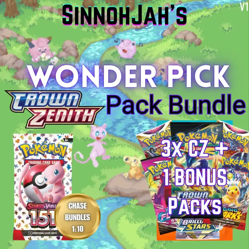 [LIVE ONLY] Pokémon Crown Zenith Wonder Pick Pack Bundle