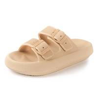 RANOSAT Cloud Slippers Double Buckle Adjustable Slide EVA Soft Comfy Indoor Outdoor Anti-slip Slippers Dual Buckle Strap Soft...