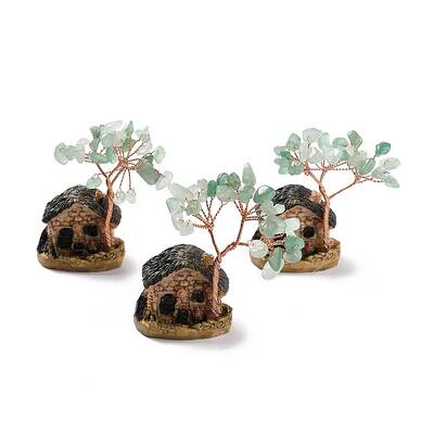 Resin & Natural Green Aventurine Model Ornament