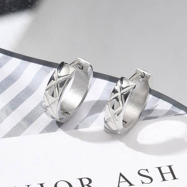 304 Stainless Steel Hoop Earrings for Women