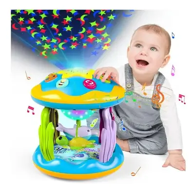 Halloween Gift β Rotating Musical Projector Toy for Babies β Tummy Time Light & Sound for 6-18 Months Boys & Girls