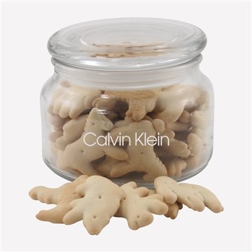 24 Custom Jar with Animal Crackers - Glass