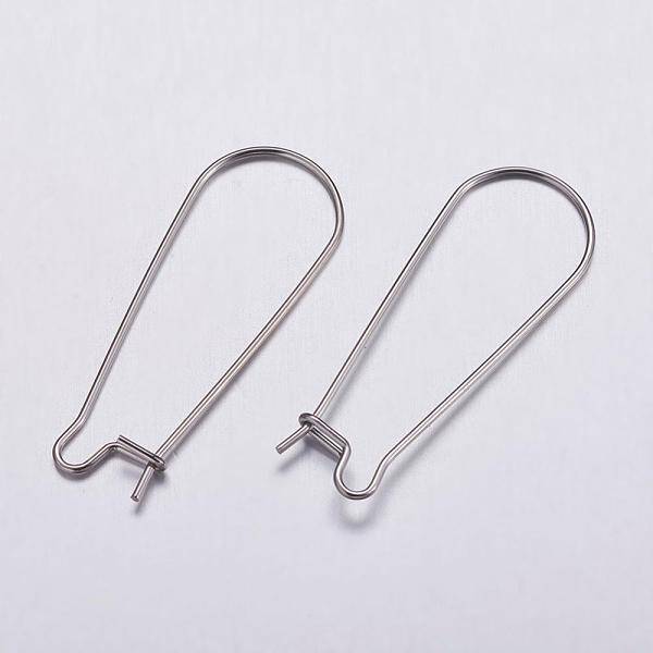 Tarnish Resistant 316 Surgical Stainless Steel Hoop Earrings Settings