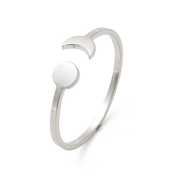 Non-Tarnish 304 Stainless Steel Open Cuff Rings
