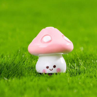 Resin Mushroom Miniature Ornaments