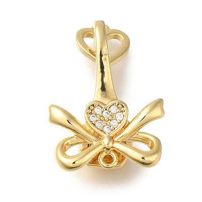 Brass with Shell Fold Over Clasps
