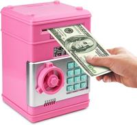 【Best Gifts】Electronic Digital Piggy Bank ATM Machine for Kids | Automatic Paper Currency and Coin Storage Box with Passw...