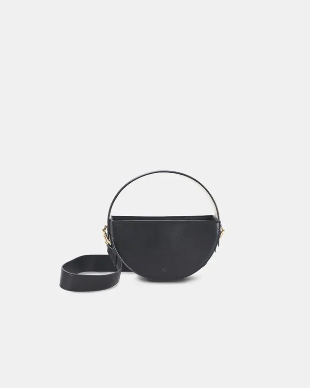 ?? The ONE Corn Leather Bag – BLACK & THYME | Color: Black x Thyme