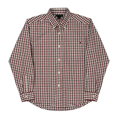Tommy Hilfiger Checked Shirt - Medium Multicoloured Cotton