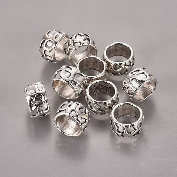 Rondelle Tibetan Style Alloy Beads