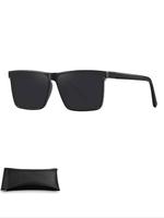 Unisex Simple Style Plain Color Sunglass Trends 2024, Trendy Square Frame Sunglasses for Sun Blocking, Fashion Glasses Access...