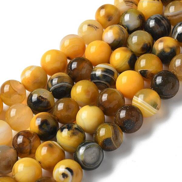 Natural Agate Beads Strands