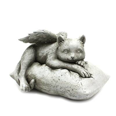 Resin Angel Cat Figurines Ornaments