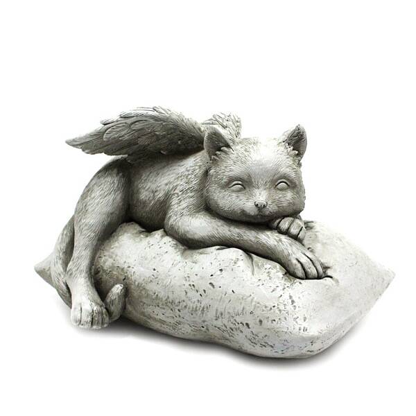 Resin Angel Cat Figurines Ornaments