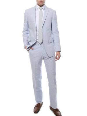 Light Blue Seersucker Suit