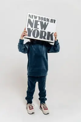 Velvet kids joggers - Blue | Size: 2-4