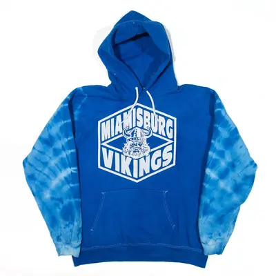 HANES Miamisburg Vikings Hoodie Blue Pullover Mens M