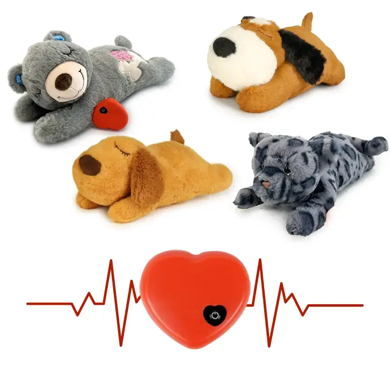 NPET Dog companion heartbeat toy Dog toys PP Cotton Stuffed Pet Plush Toy Great For Dog Sleep Aids Suitable For Small Medium ...