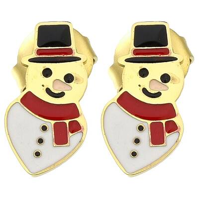 Ion Plating(IP) 304 Stainless Steel Enamel Stud Earrings