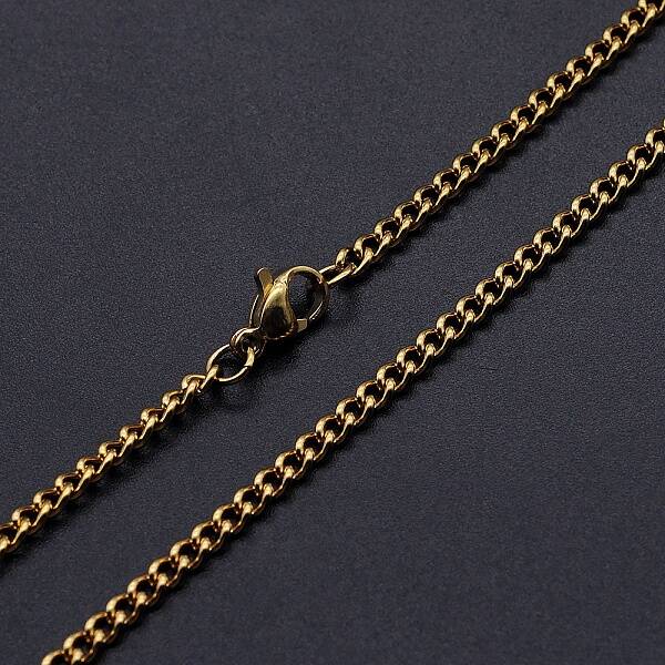201 Stainless Steel Curb Chain Necklace