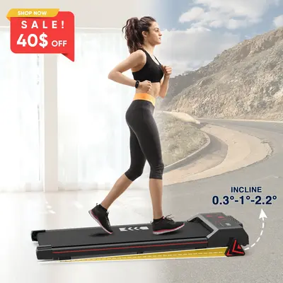 Redliro Universal Treadmill, Walking Pad, Running Machine, 2 in 1 Treadmill with Incline, Low Noise and Indoor Use with LCD D...