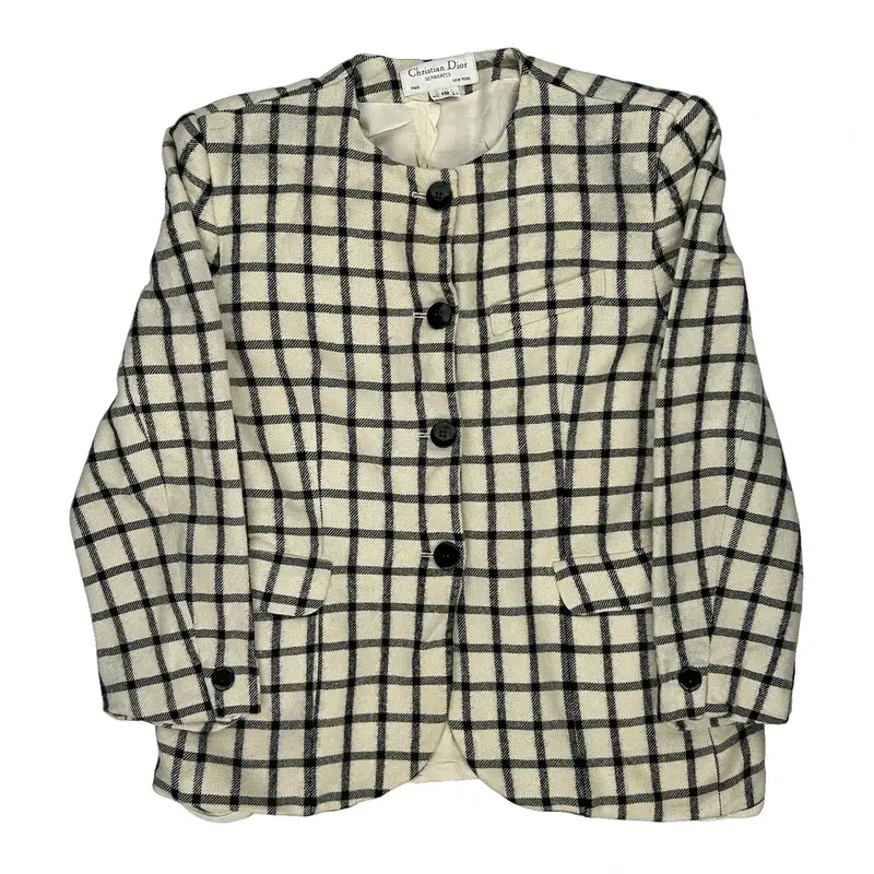 Classic Design Christian Dior Blazer - Small Black Wool Blend