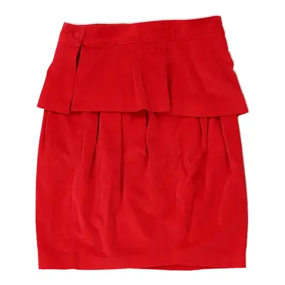 Sisley Skirt - 30W UK 10 Red Cotton