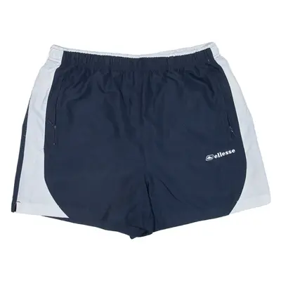 ELLESSE Womens Sports Shorts Blue Relaxed UK 16 W32