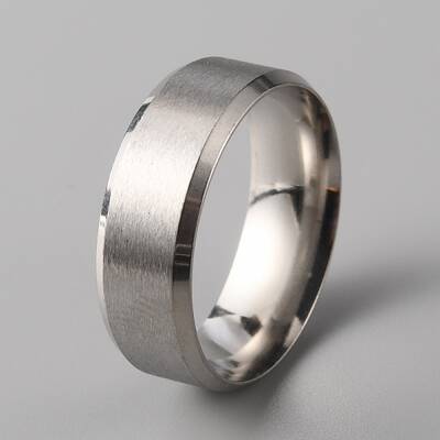 201 Stainless Steel Plain Band Ring for Men Women