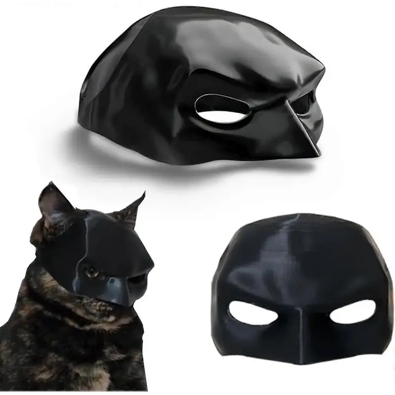 Cat Bat Mask, Cat Bat Cosplay Hat, Bat Mask for Cat, Bat Cat Avenger Mask, Batcat Halloween Costumes, Fit Most of Cats
