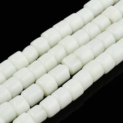 Opaque Solid Glass Bead Strands