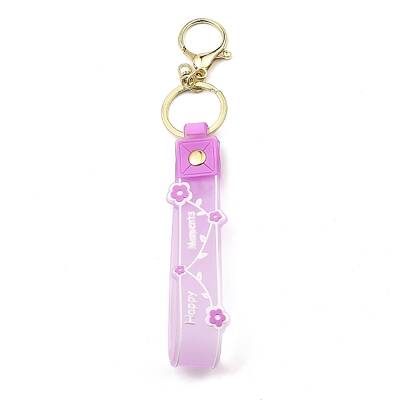 Flower PVC Rope Keychains