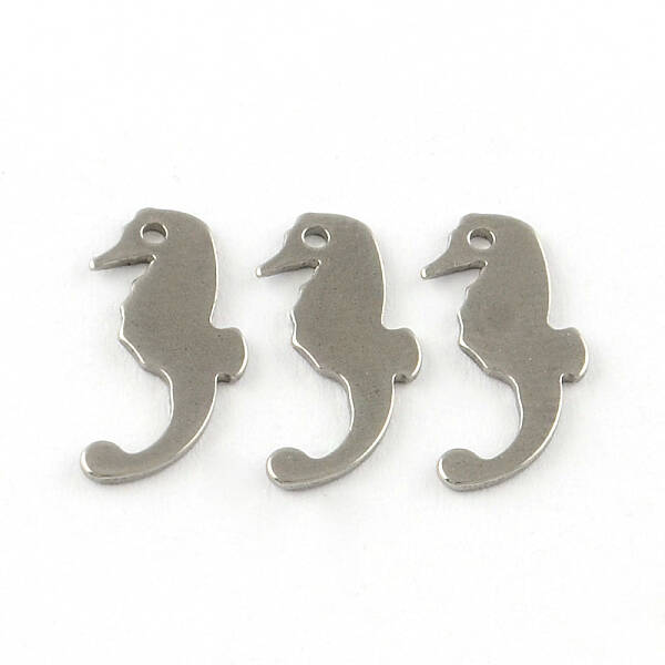 Tarnish Resistant SeaHorse Smooth Surface 201 Stainless Steel Stamping Blank Tag Pendants