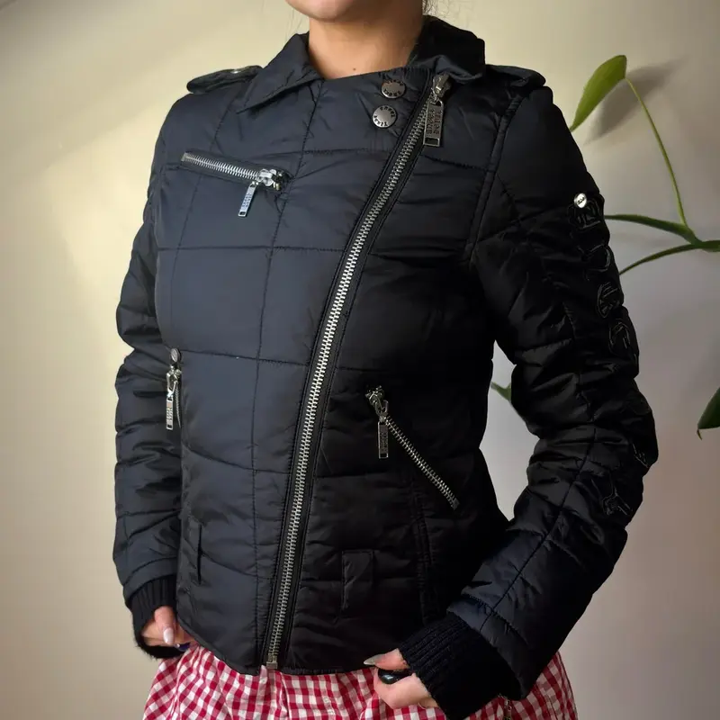 Angel Devil Puffer - Small Black Nylon
