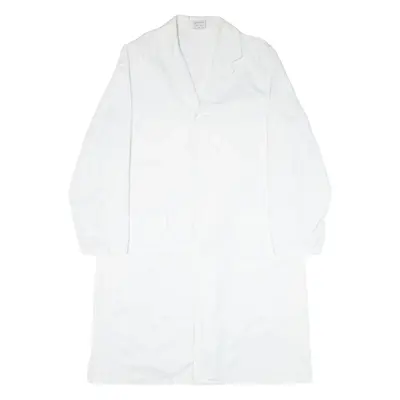 CLINIC-DRESS+JOB Workwear Mens Overcoat Coat White L