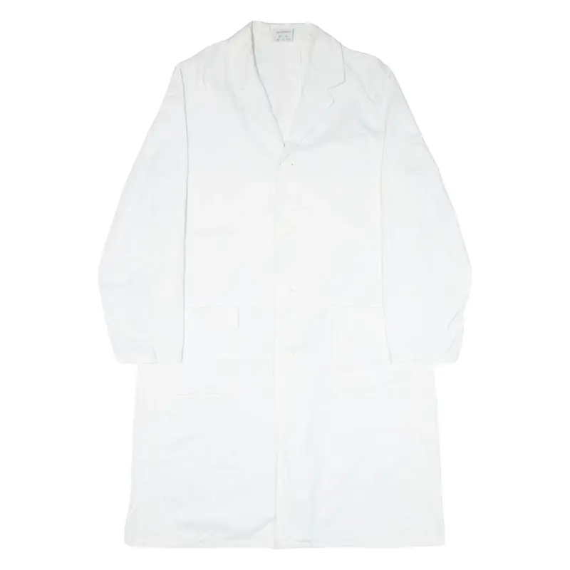 CLINIC-DRESS+JOB Workwear Mens Overcoat Coat White L