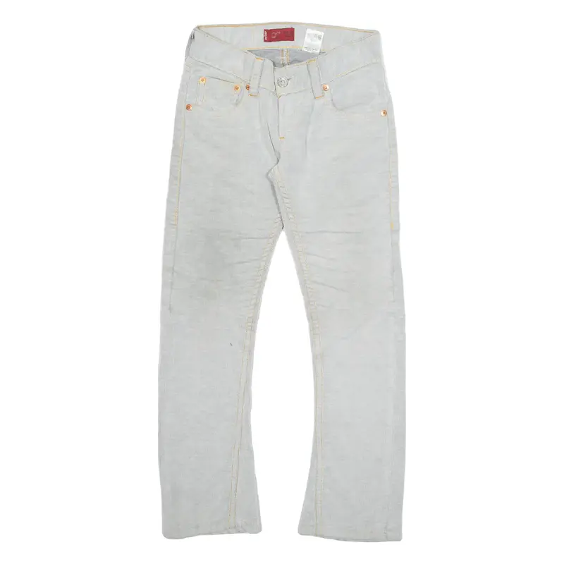 LEVI'S Mens Corduroy Trousers Grey Regular Bootcut W28 L28