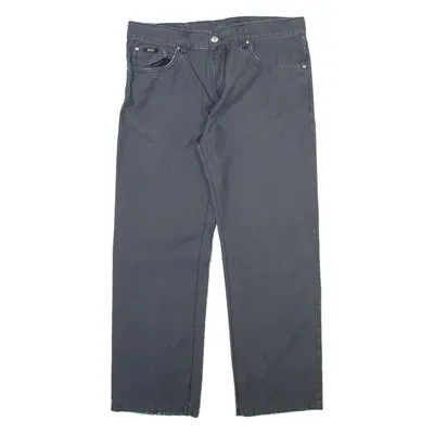 BOSS Mens Trousers Grey Regular Straight W34 L27